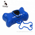 Forma de hueso Pet Dog Poop Bag Bolser Dispenser